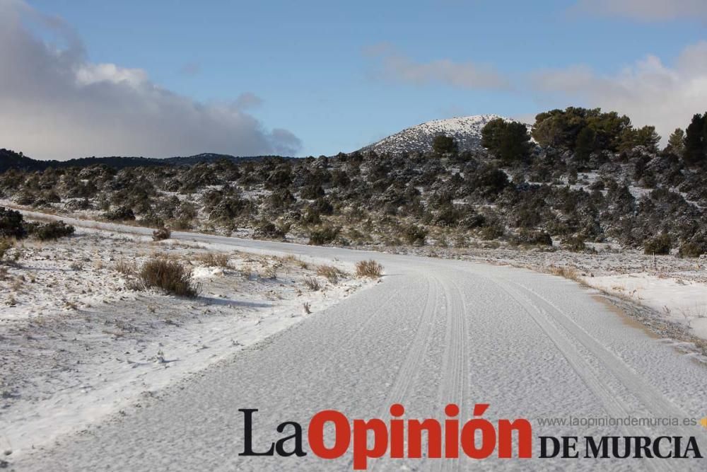 La nieve llega a las pedanías de la comarca del No