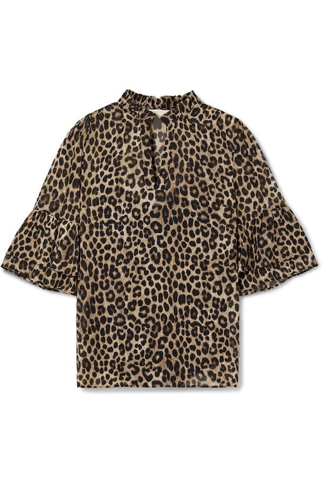 La blusa animal con volantes