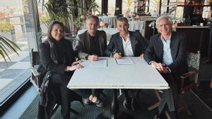 Los directivos implicados en la operación Clara Mompart, Xavier Arimon, Juan José Andrés y Francisco Diego Solís