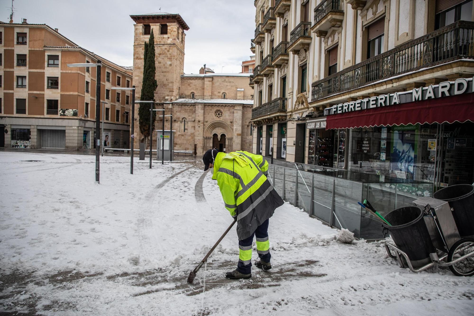 La borrasca Filomena sigue castigando a Zamora