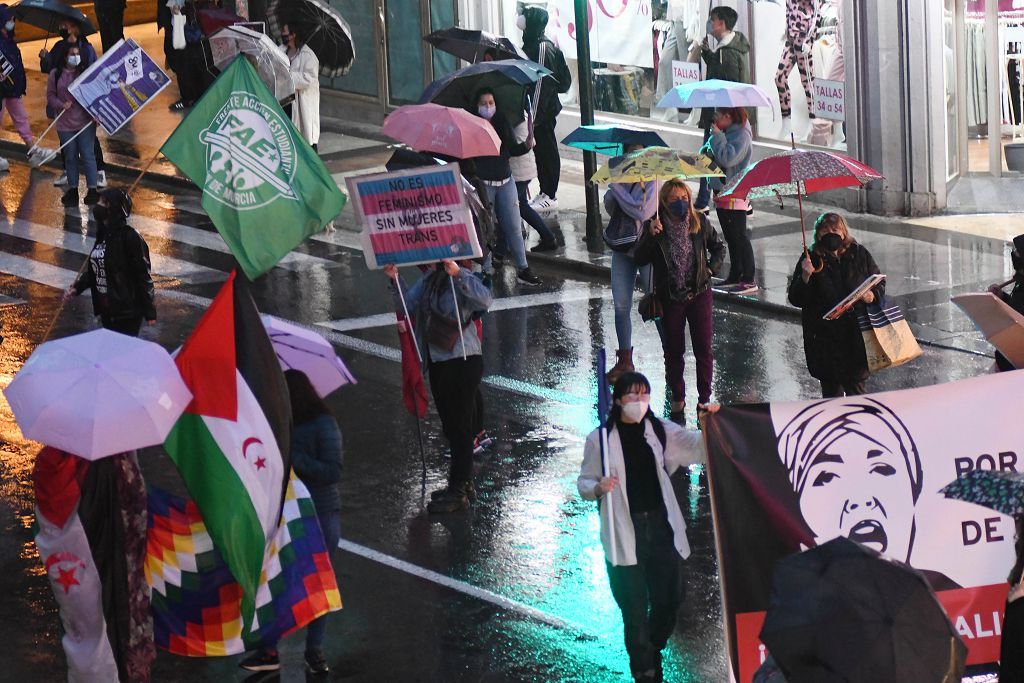 Manifestación feminista en Murcia