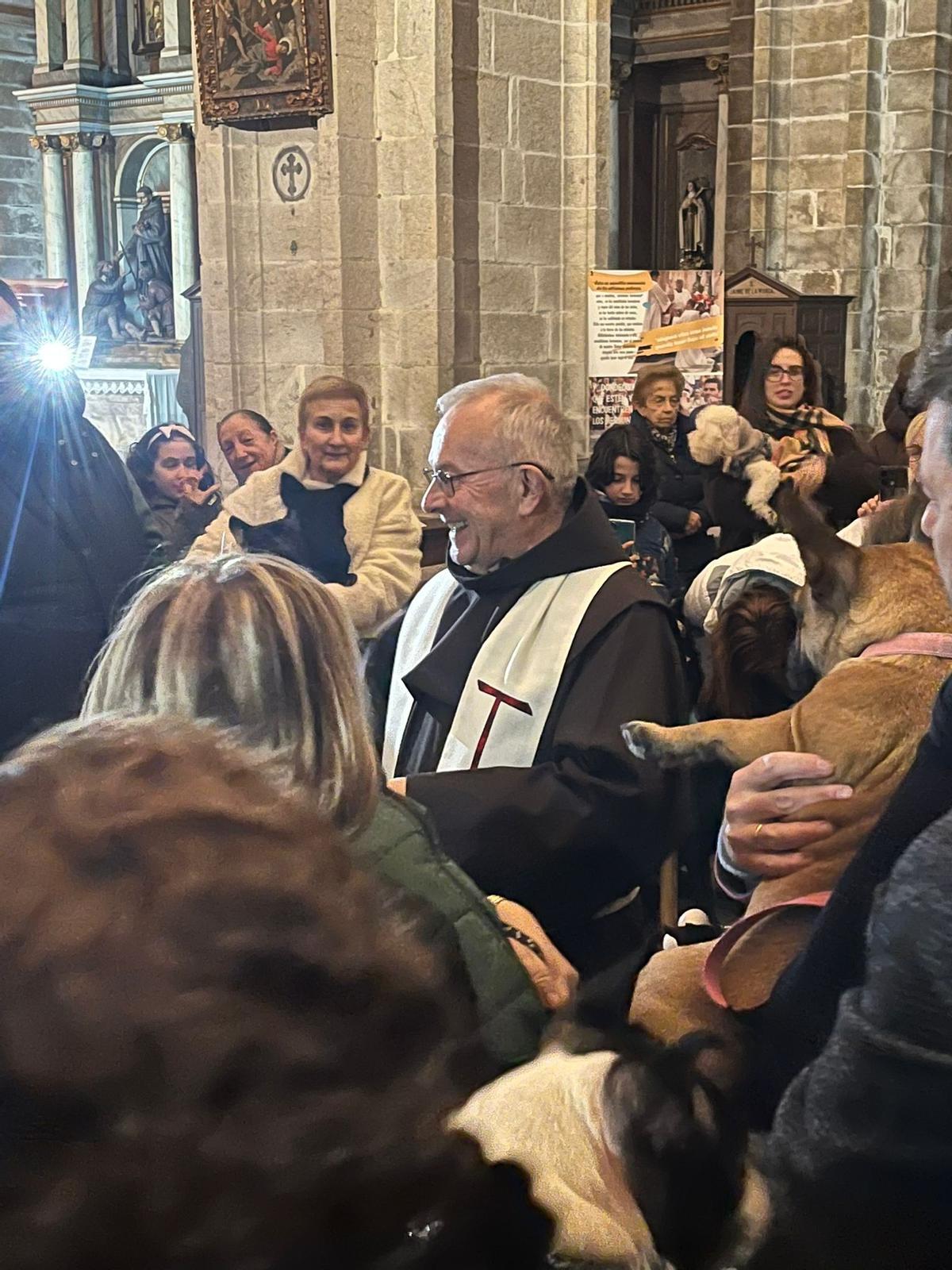 Bendición de animales por San Antón en Santiago