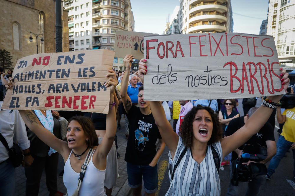 Manifestación 9 d'Octubre Valencia: tensión y altercados