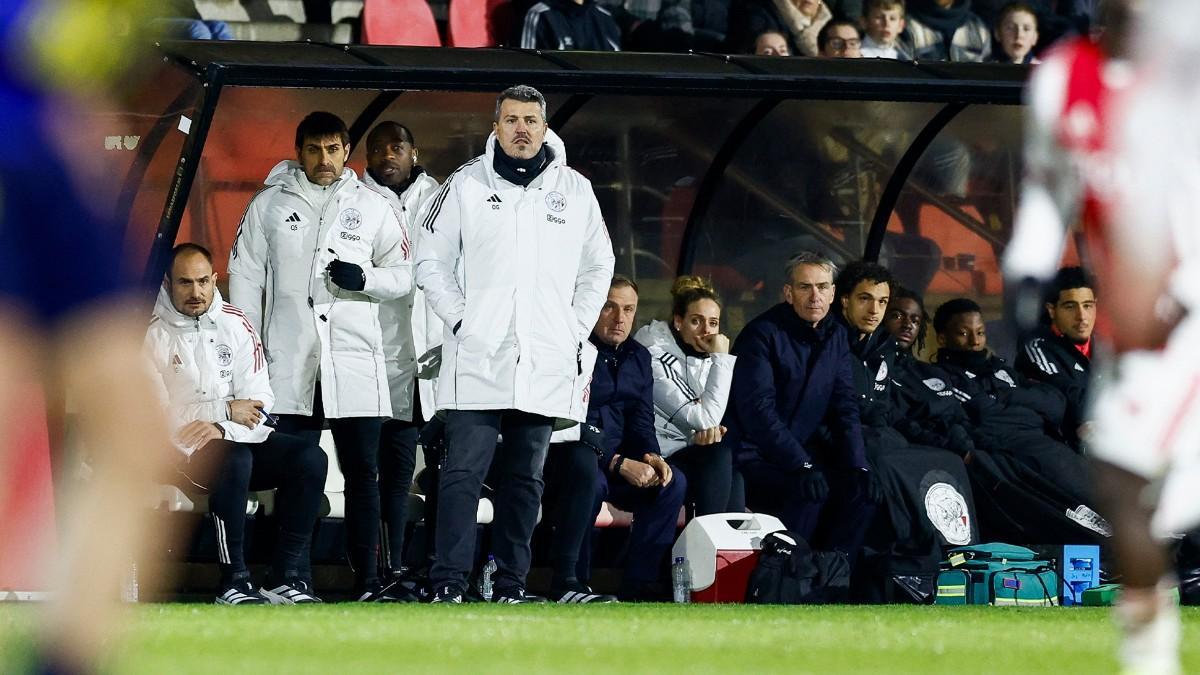 Òscar García Junyent, en su debut como entrenador del Jong Ajax