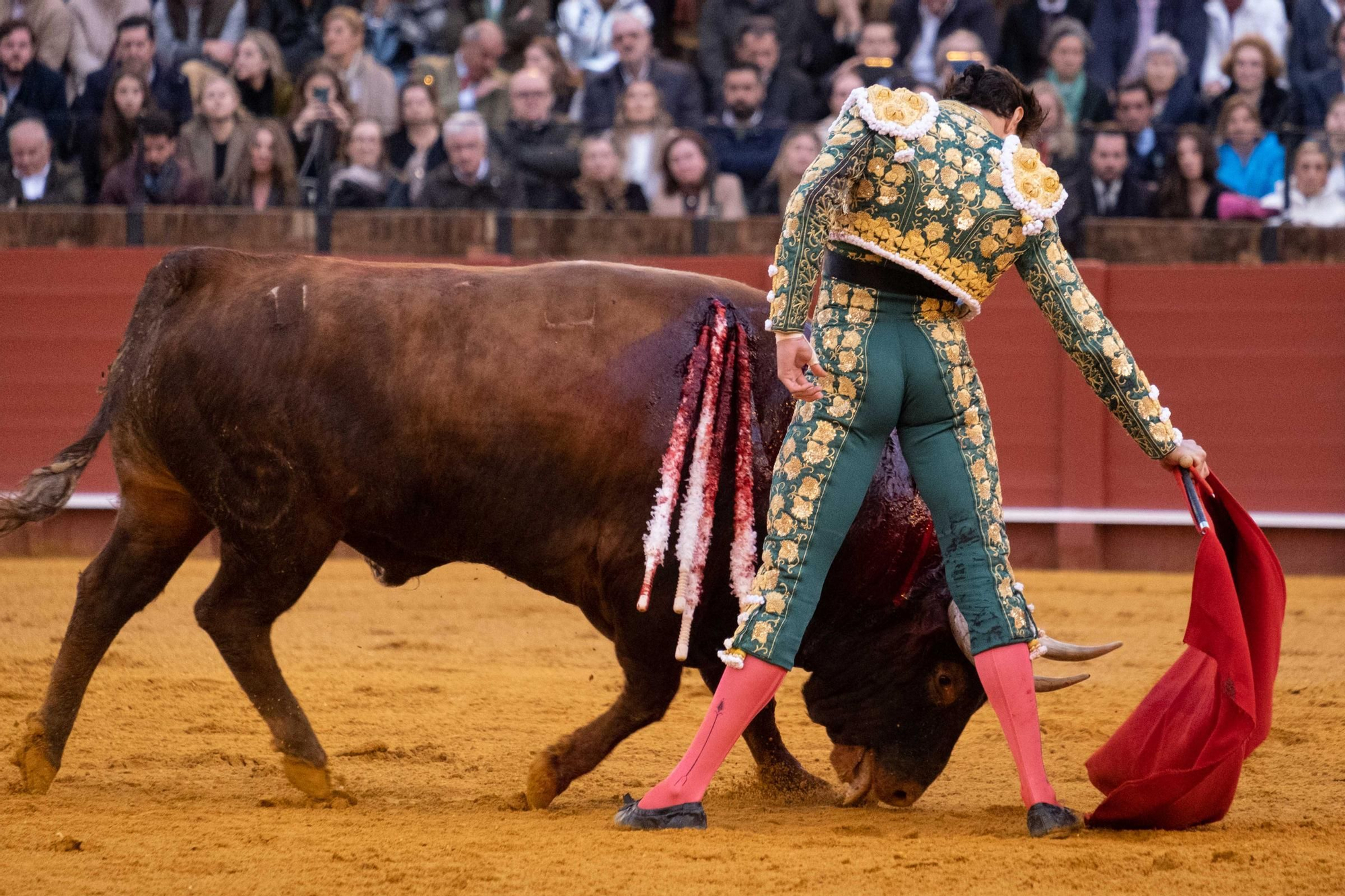 Roca Rey en el tercero de la tarde.