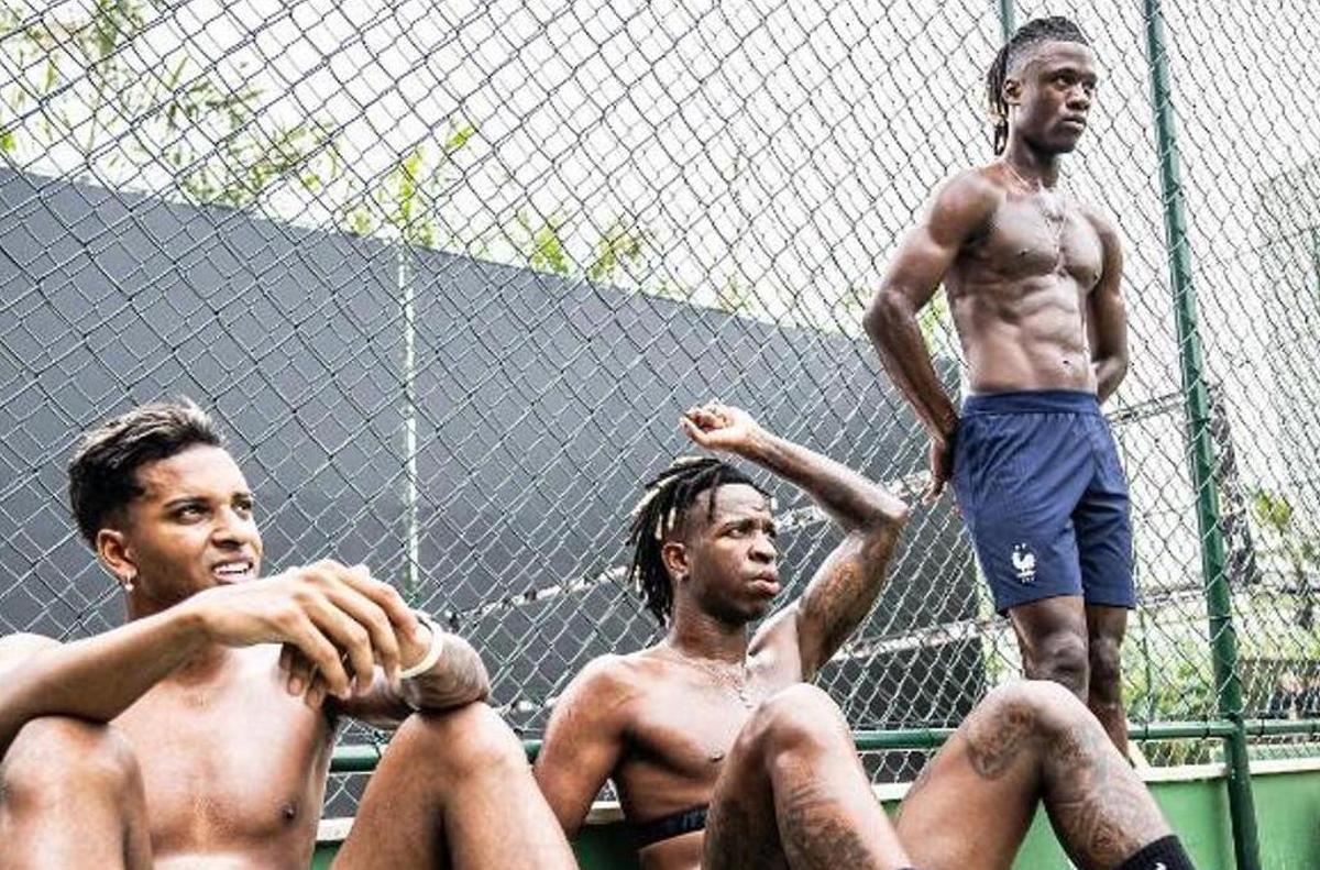 Rodrygo Goes, Vinicius y Camavinga, jugadores renovados del Real Madrid.