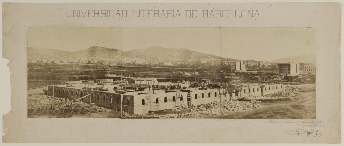 16 Construcció de l’Edifici Històric de la Universitat de Barcelona, 1865. AFB. Marcos Sala.jpg
