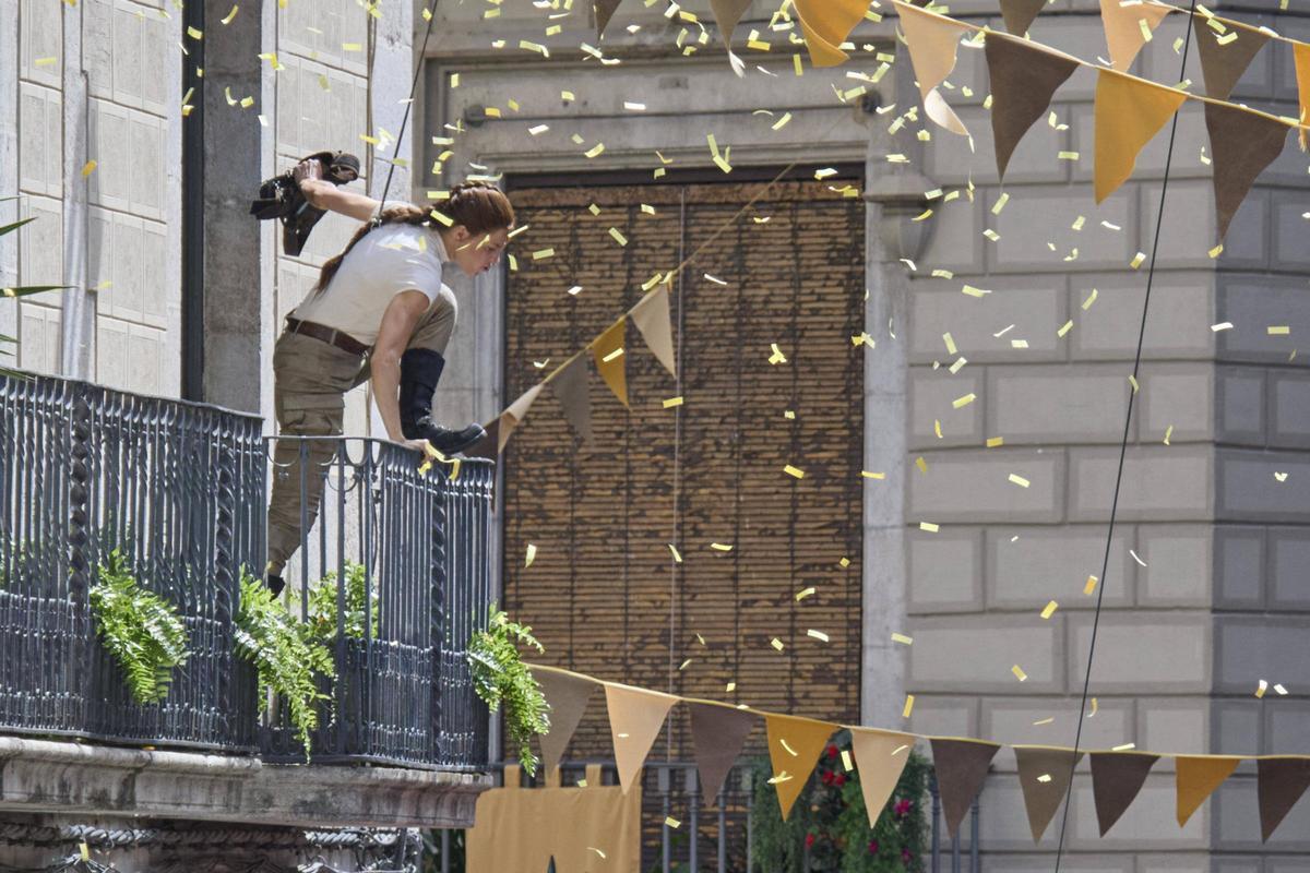 La plaça del Vi en acció