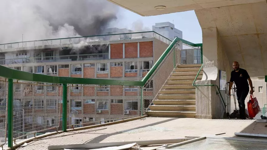 Un misil iraní alcanza el hospital de Soroka en el sur de Israel