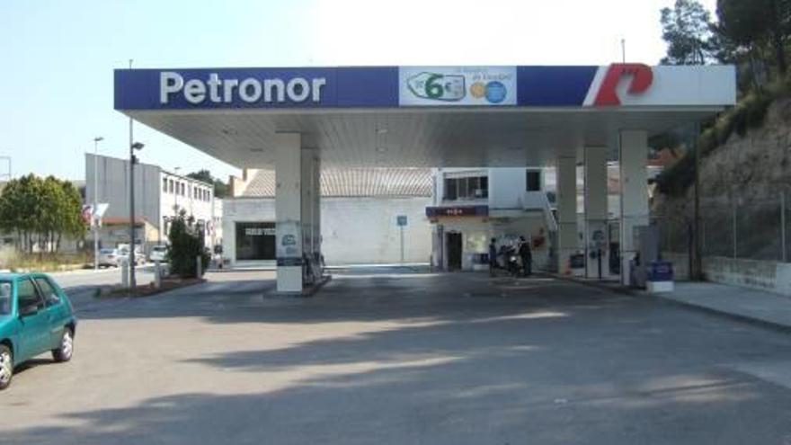 Gasolinera de Sant Vicenç de Castellet on va tenir lloc l&#039;atracament