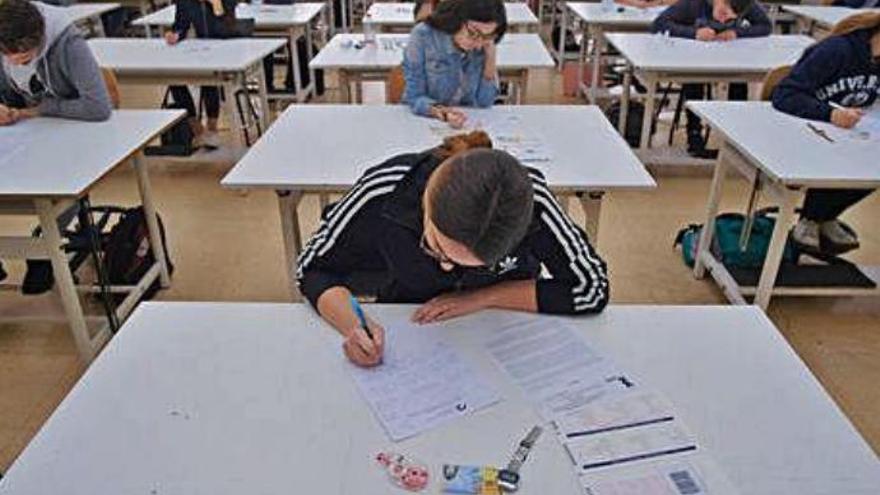 Pruebas de la EBAU el pasado año en el Campus de Tafira.