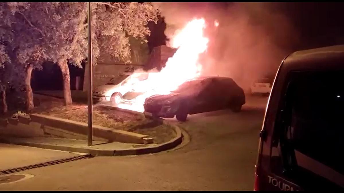 Incendi d'un vehicle a Llagostera