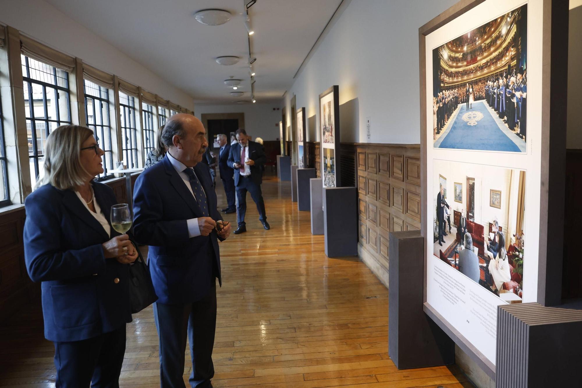 Inauguración de la exposición "Felipe VI. Una década de la historia de la Corona de España"