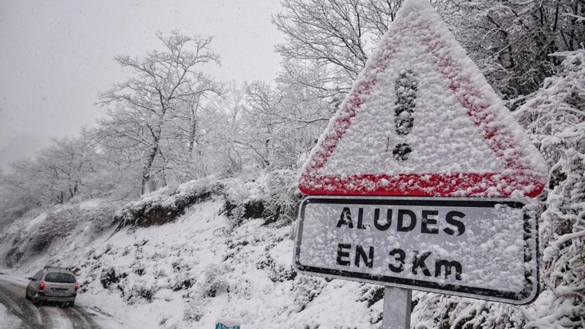 Nieve en la Cordillera Cantábrica.