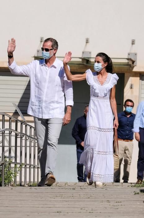 Los Reyes, en su visita al Museo y Necrópolis de Puig des Molins de Ibiza