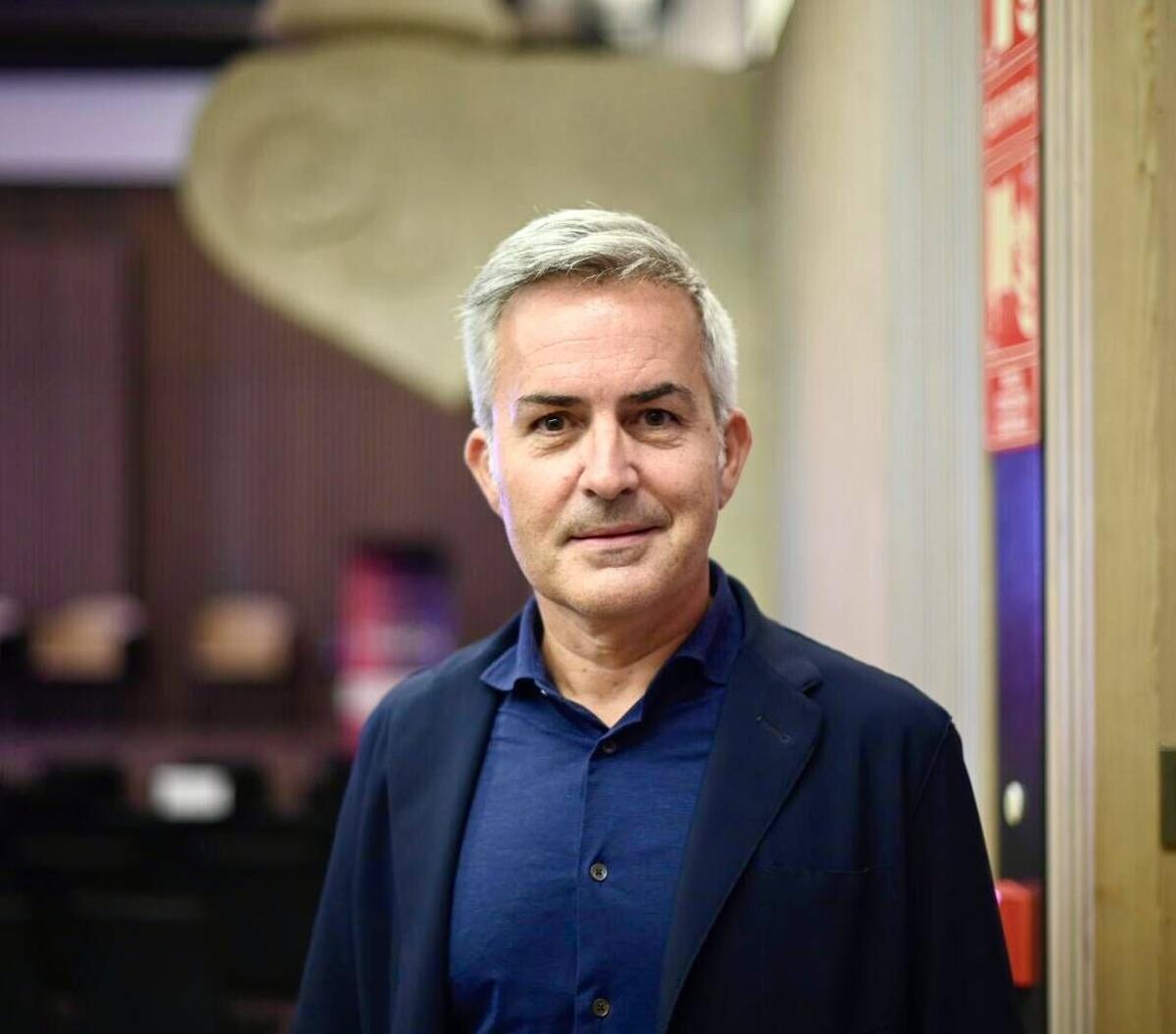 Barcelona 08.09.2025. Deportes Victor Font tras eldebate de Forum Suma Barça ‘Parlem del Barça del futur’ en el recinto modernista del Hospital de Sant Pau. Fotografía de Jordi Cotrina