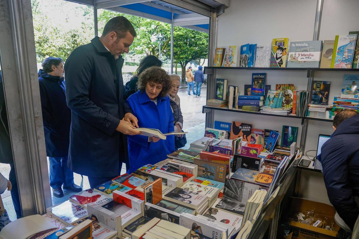 Inauguración de la feria del libro en Santiago
