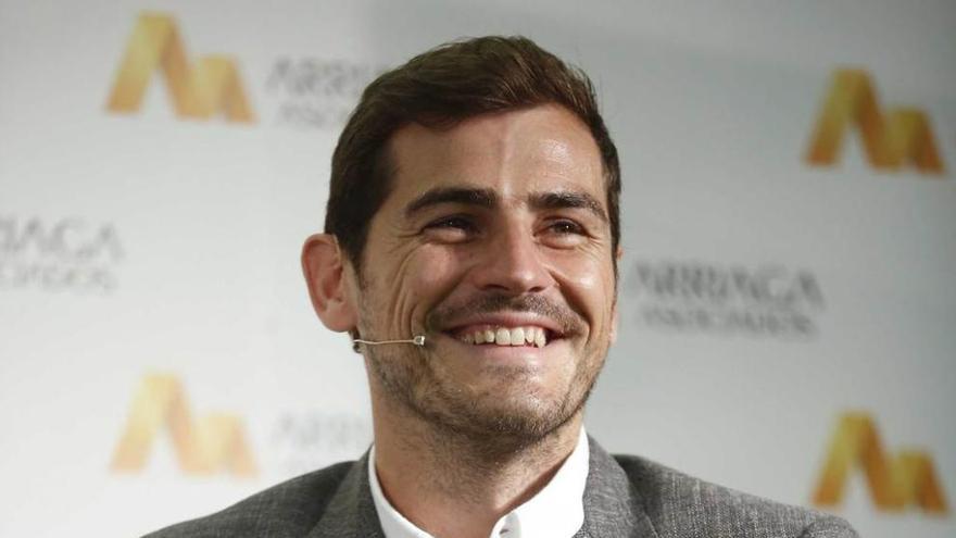 Casillas, ayer, en Madrid.