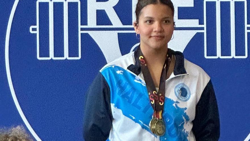 El Club Halterofilia Coruña cosecha éxitos en el nacional Sub 17