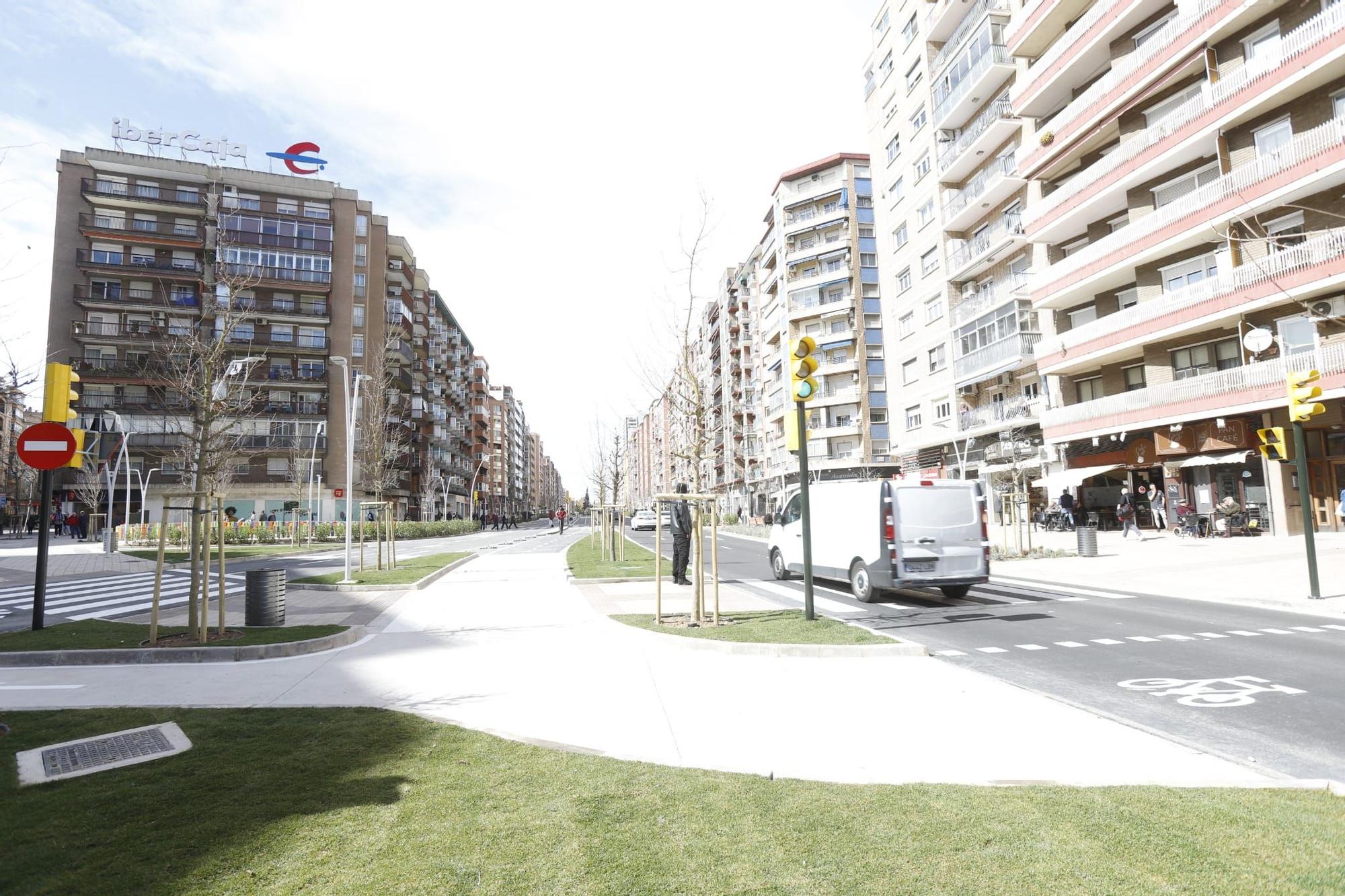 Así ha quedado la avenida Navarra de Zaragoza tras la reforma