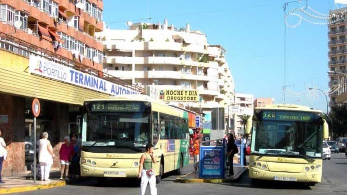 Antigua parada de autobuses de la empresa Automóviles Portillo en Torremolinos.