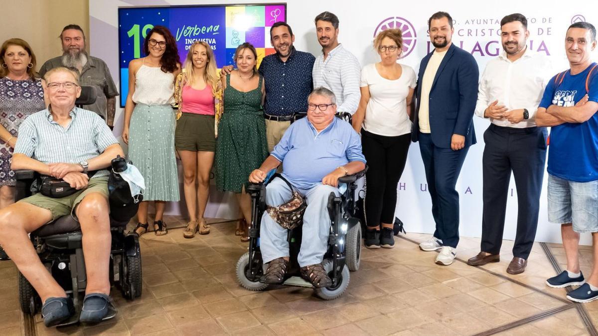 Presentación ayer de la primera verbena inclusiva de Canarias.