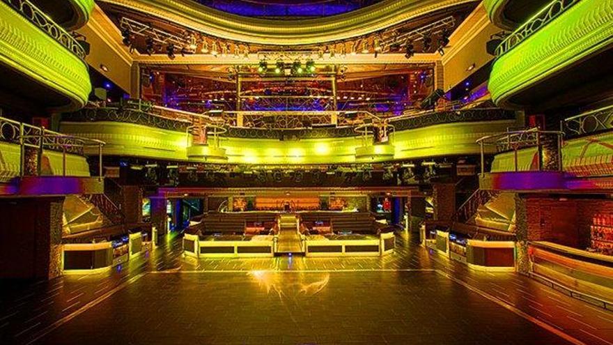 Imagen del interior de la discoteca.