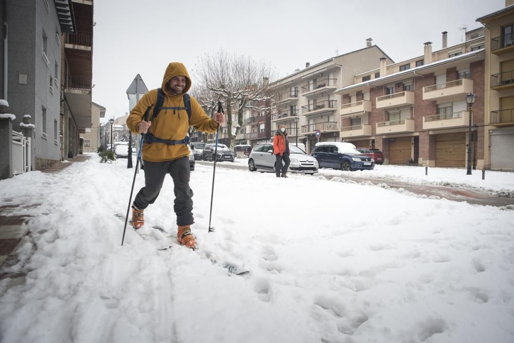 Fotos de la nevada a la Catalunya Central