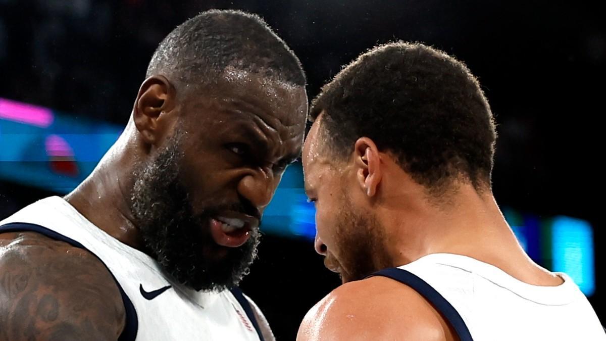 LeBron James y Stephen Curry, en los Juegos Olímpicos de París 2024
