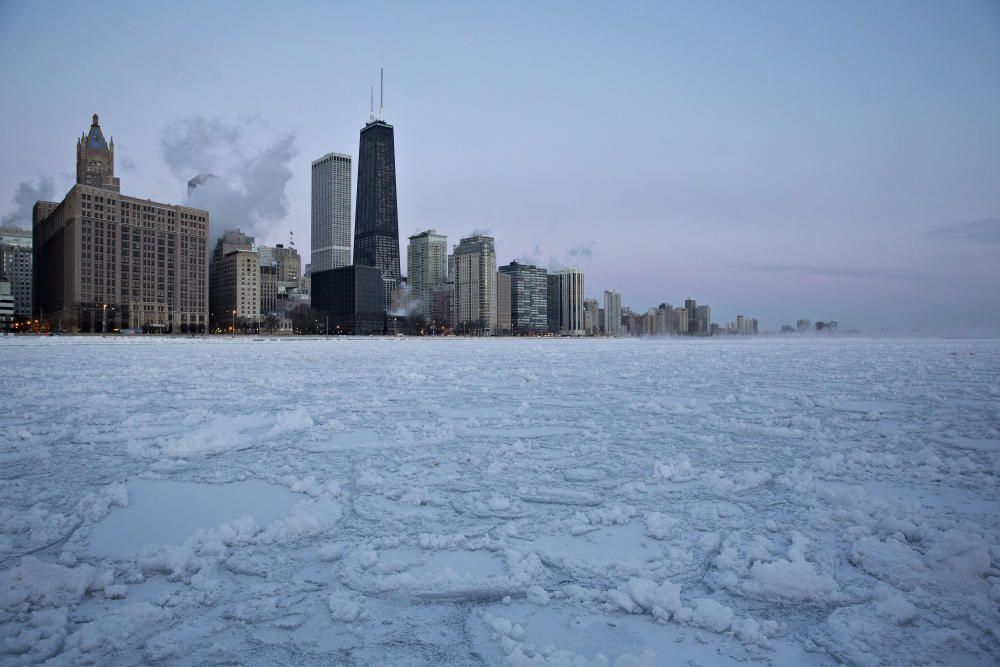 Una ola de frío polar congela Estados Unidos