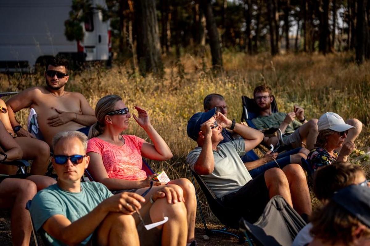 Las primeras imágenes del eclipse Las primeras imágenes del eclipse