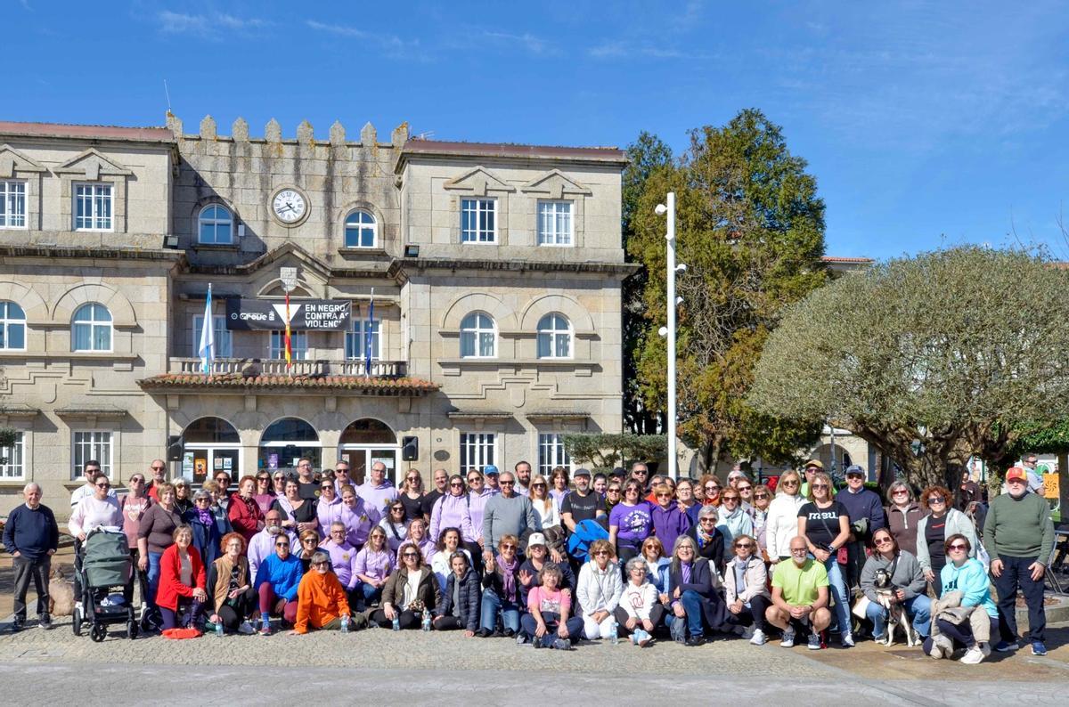Participantes en la Andaina convocada en O Grove.