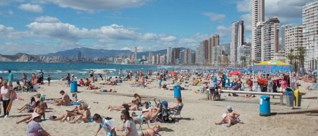 Playa de Benidorm, en una imagen de archivo.