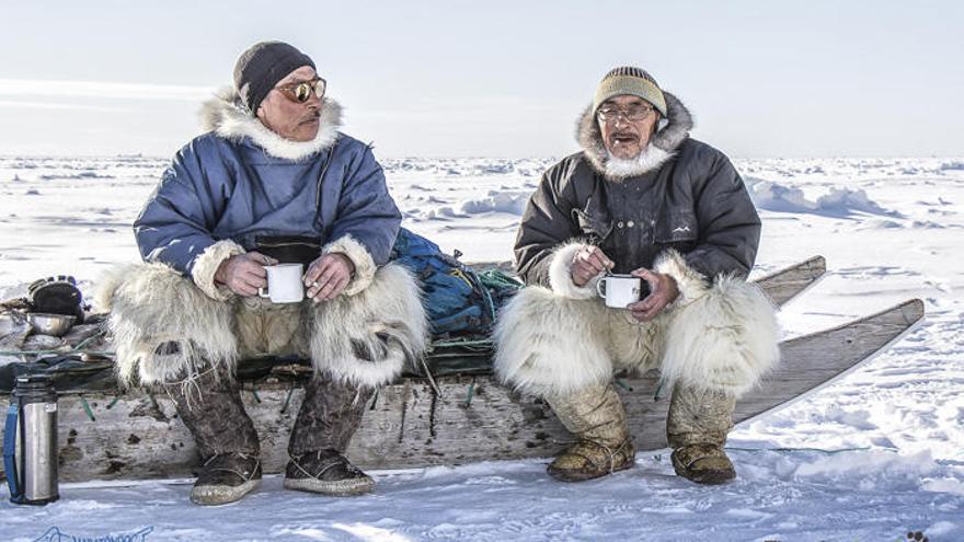 Joseph Manumina y Storm Odak, dos inuits de confianza.