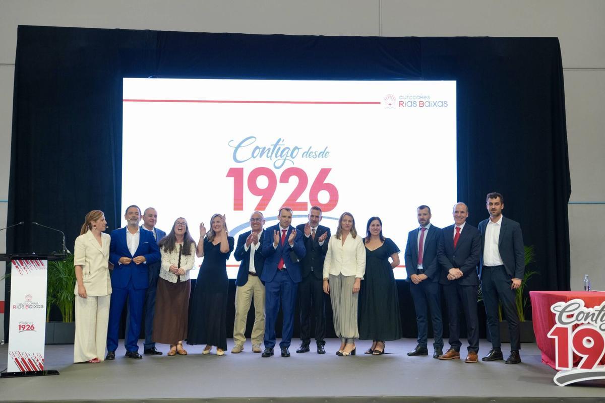 Celebración en la nave de la empresa en Silleda.