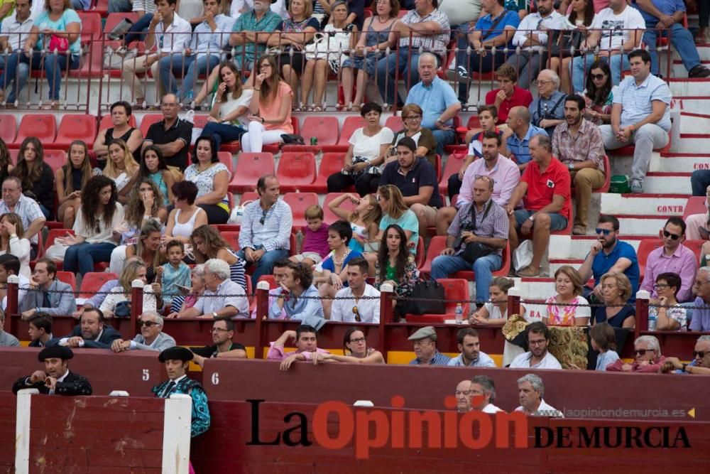 Ambiente en la Condomina durante la novillada de l