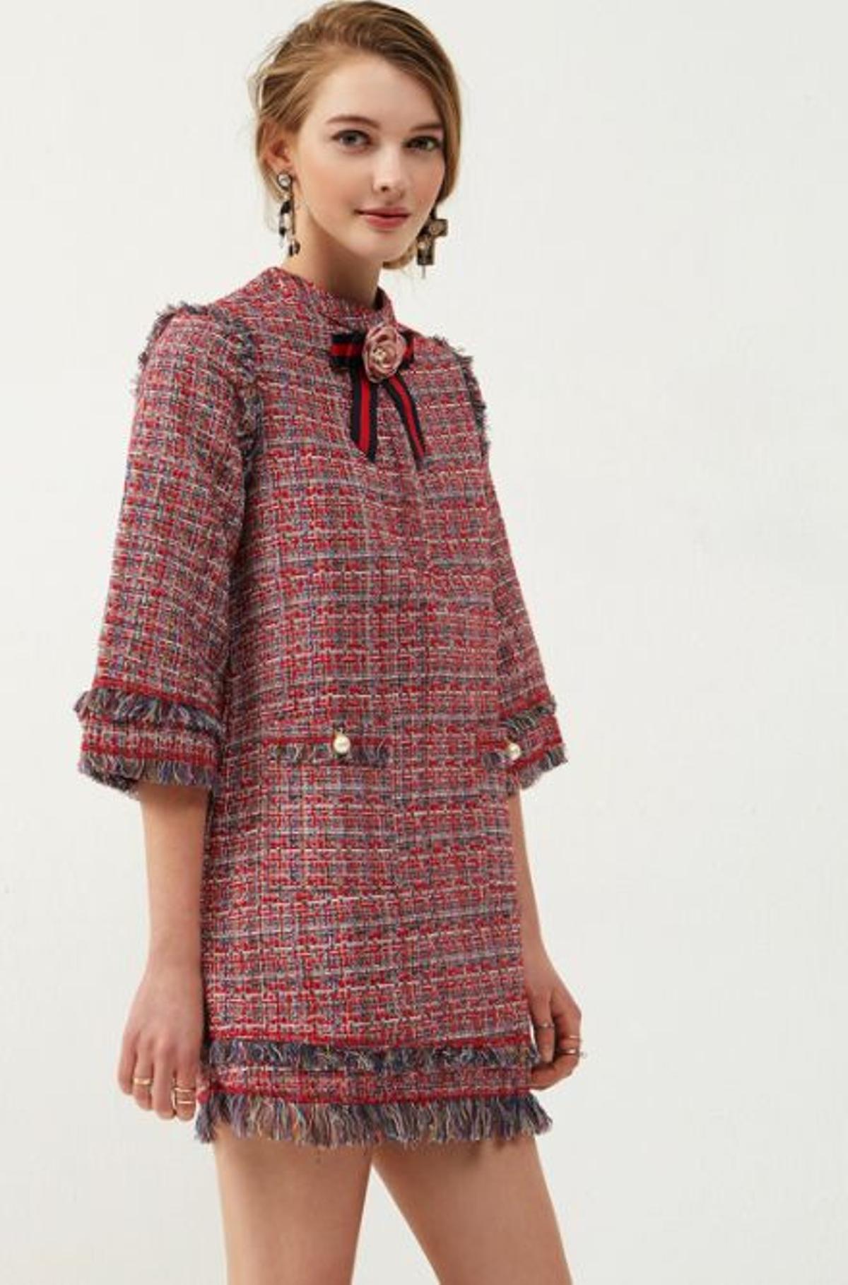 Vestido tweed, Storets