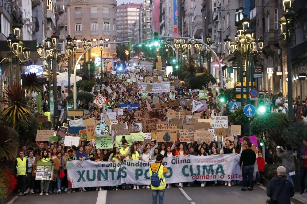 La manifestación partió de Vía Norte