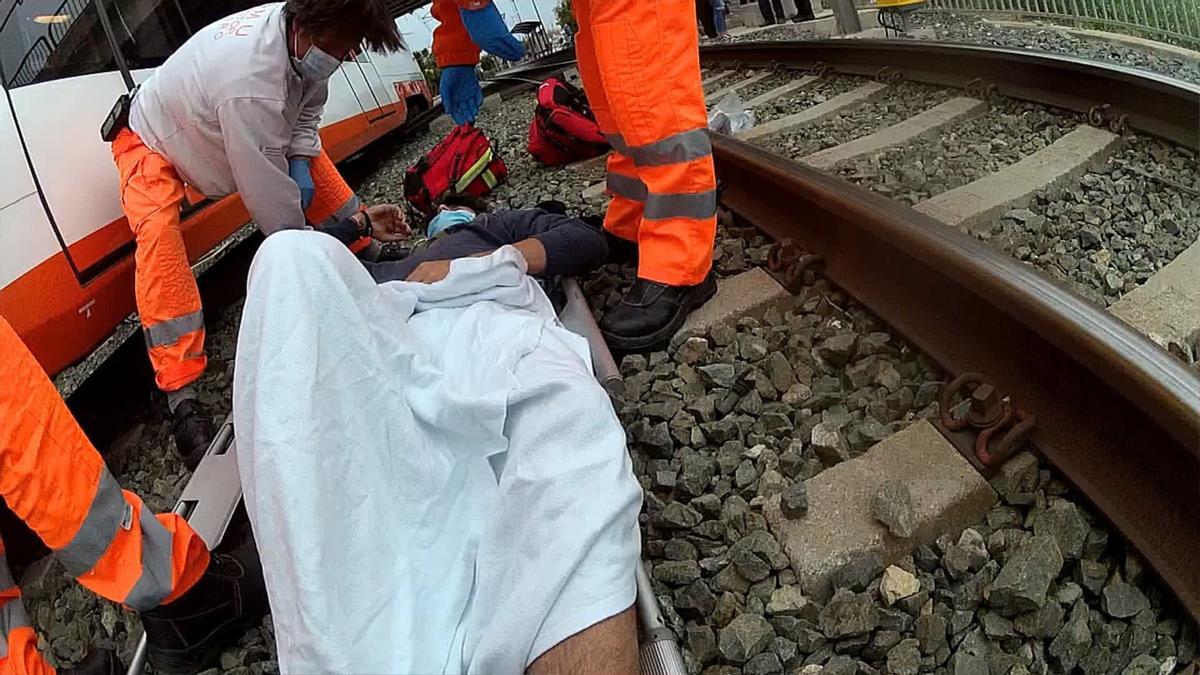 Herido un menor al ser atropellado por el TRAM