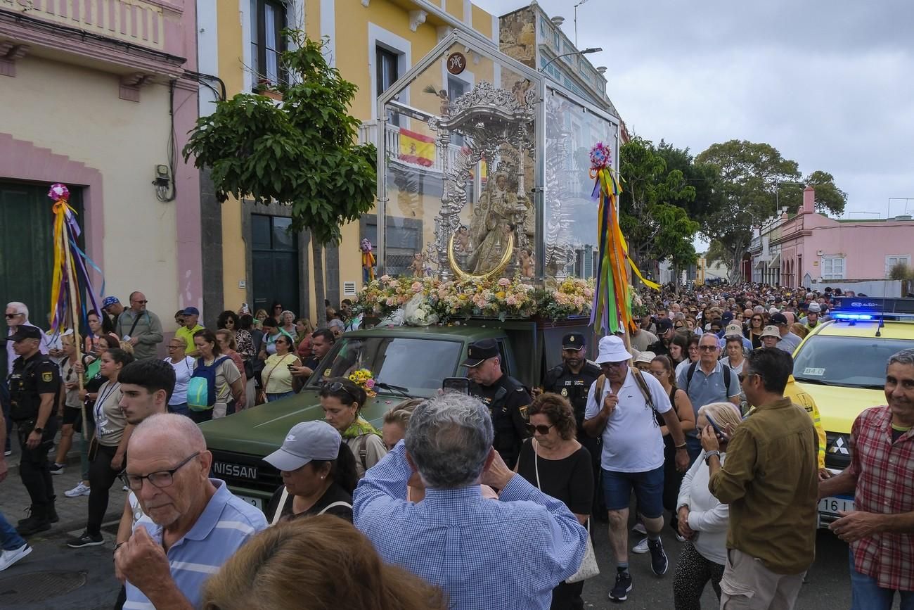 El regreso de la Virgen del Pino a Teror, en imágenes