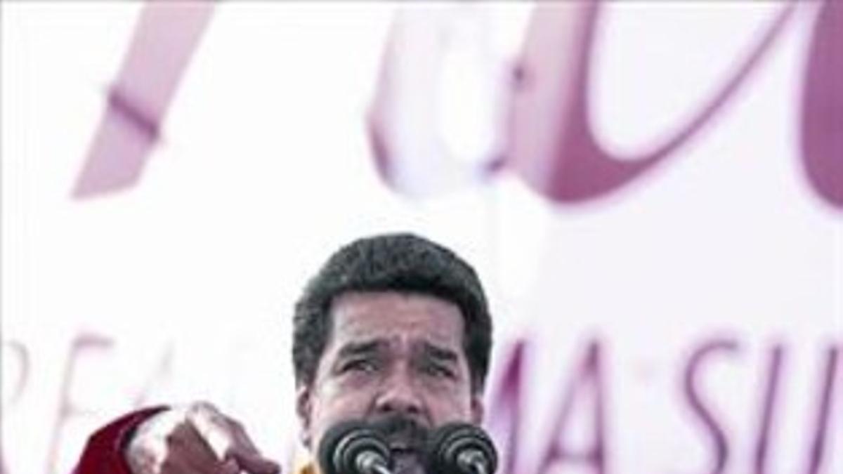 Maduro, en un acto en Caracas, el pasado lunes.