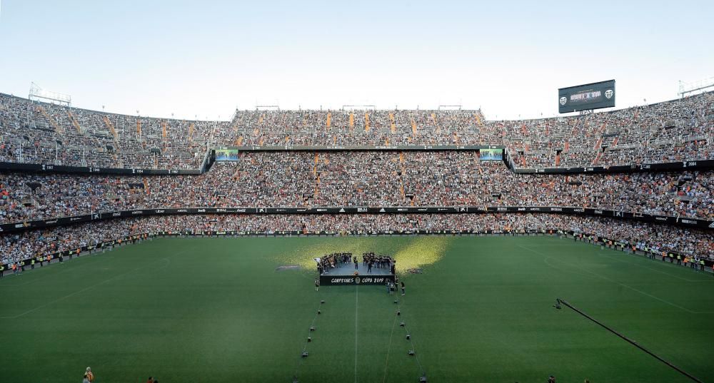 Celebración del Valencia CF campeón de Copa