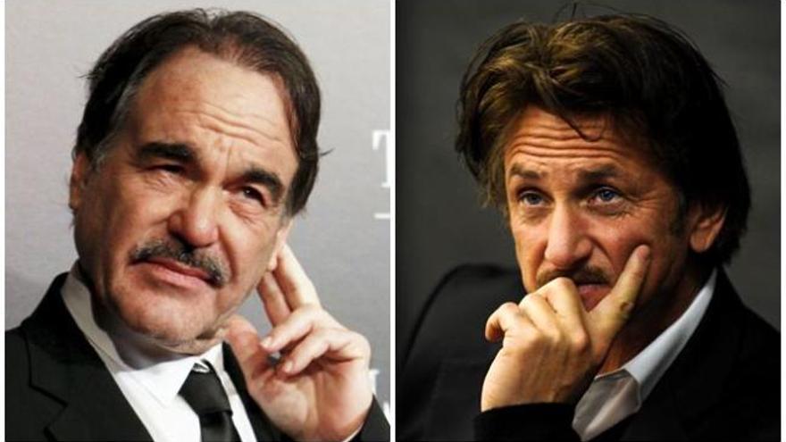 Oliver Stone y Sean Penn.