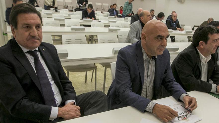 José Sepulcre y Antonio Rocamora, durante la última junta de accionistas