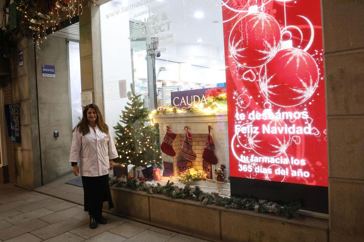 Farmacia navideña en Policarpo Sanz