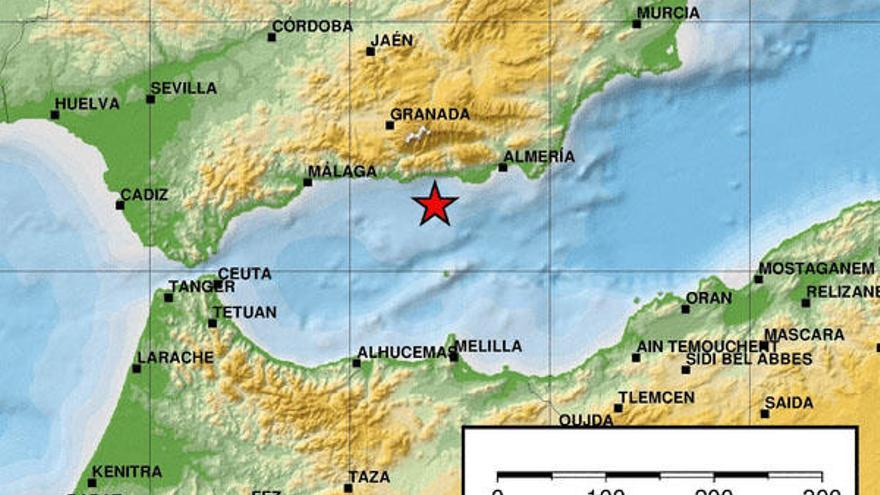 El epicentro del terremoto del domingo se localizó cerca de Adra.