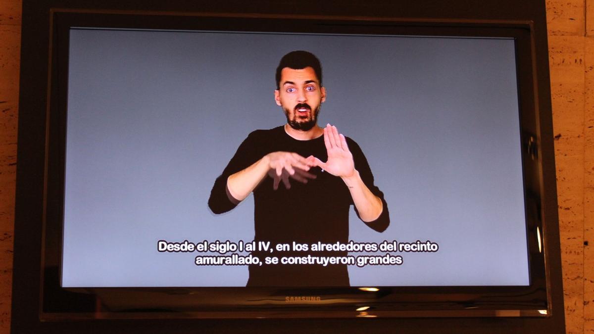 Uno de los vídeos en lengua de signos.