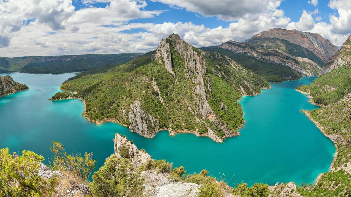 Embalse de canelles en Lleida