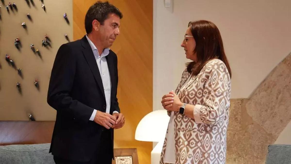 Carlos Mazón y Llanos Massó, en una imagen de archivo.
