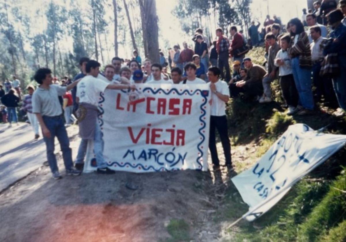 En uno de los «rallyes» a los que acudían. | Cedida
